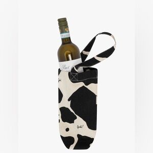 NWT Lisa Says Gah Wine Tote Cow Print